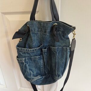 Claire V Denim Tote Bag - New